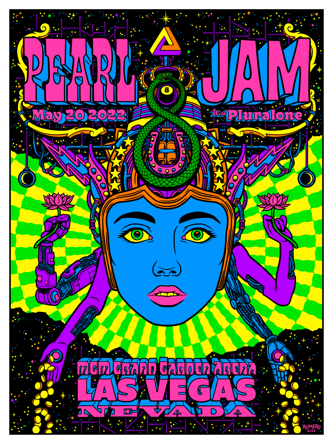 Pearl Jam | AP Tour Poster | Las Vegas | 2022