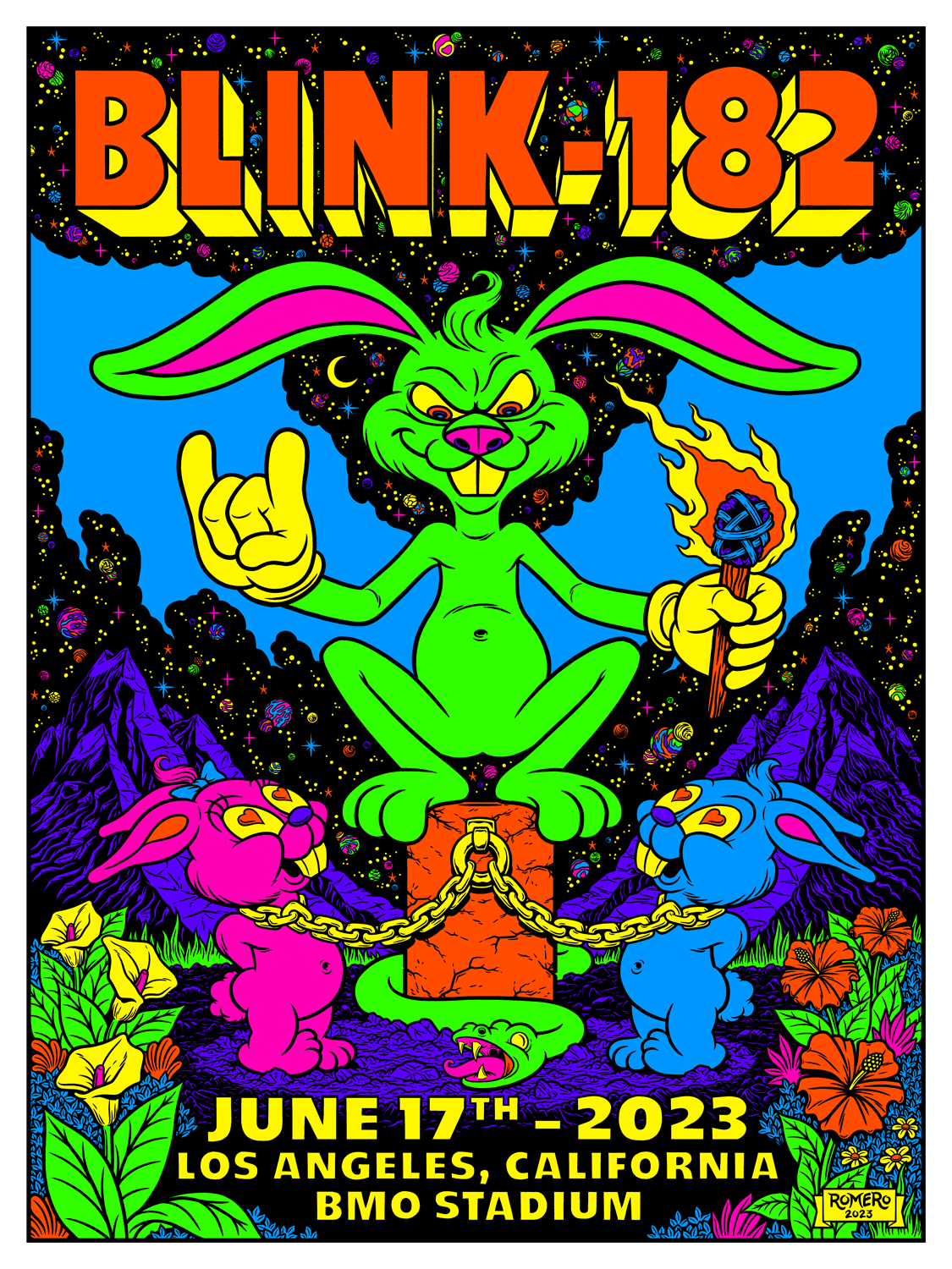 BLINK-182 | AP Tour Poster | Los Angeles | 2023