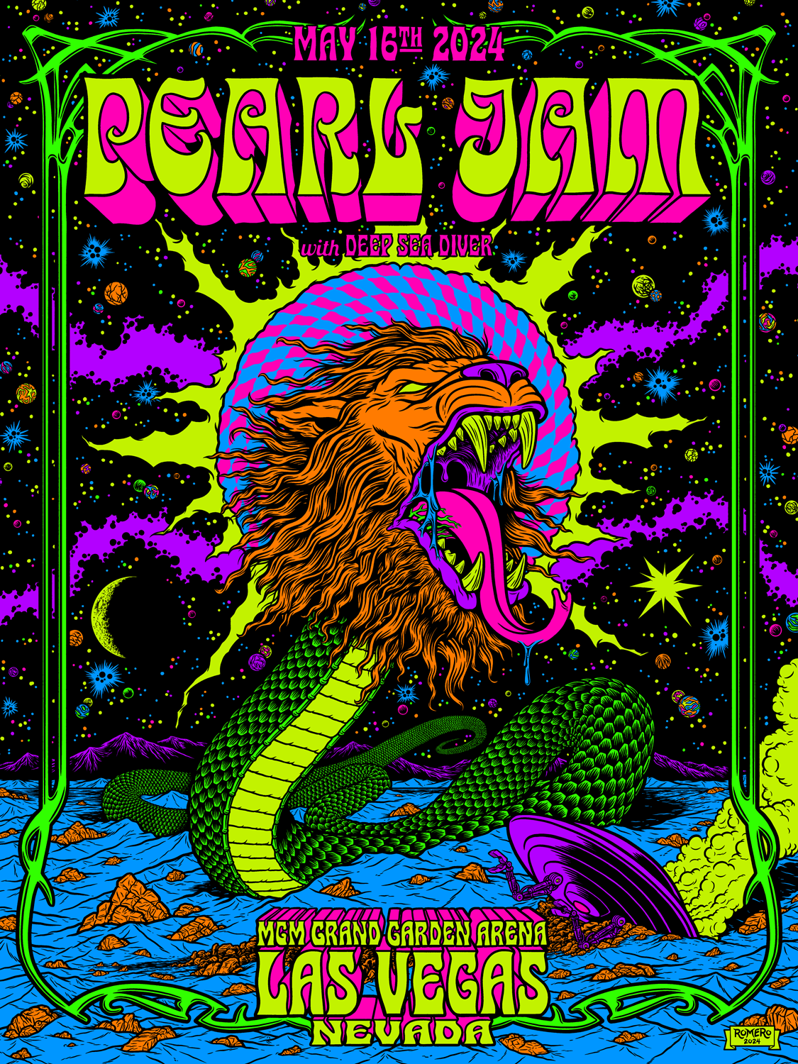 Pearl Jam | AP Tour Poster | Las Vegas | 2024